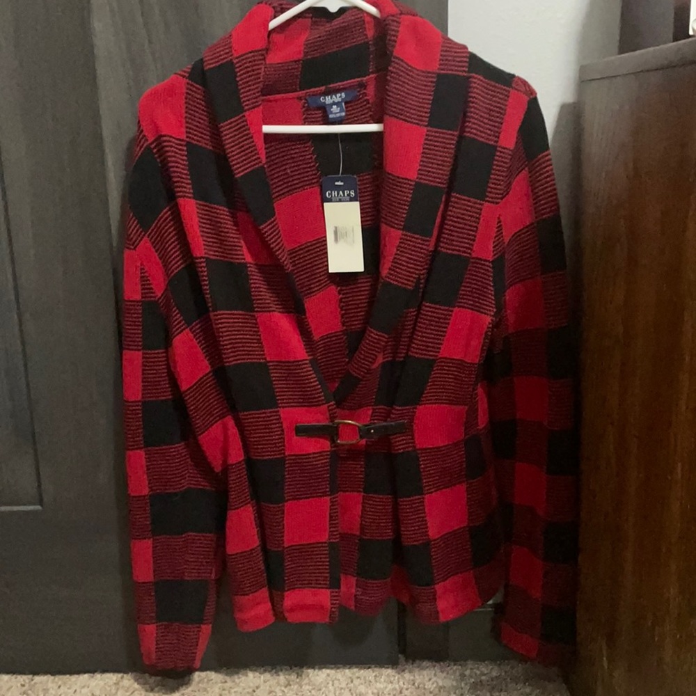 Women’s Plaid Sweater Blazer